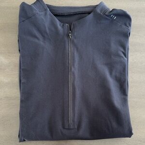 lululemon athletica Men's Gray Half-Zip Jacket